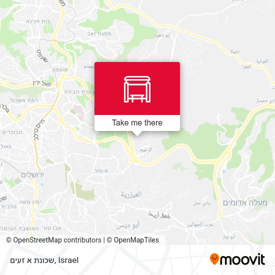 שכונת א זעים map