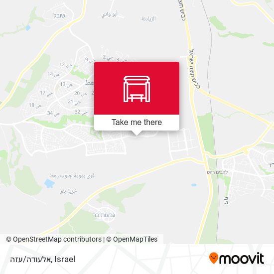 אלעודה/עזה map