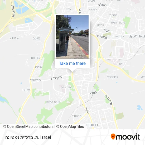 Карта ת. מרכזית נס ציונה