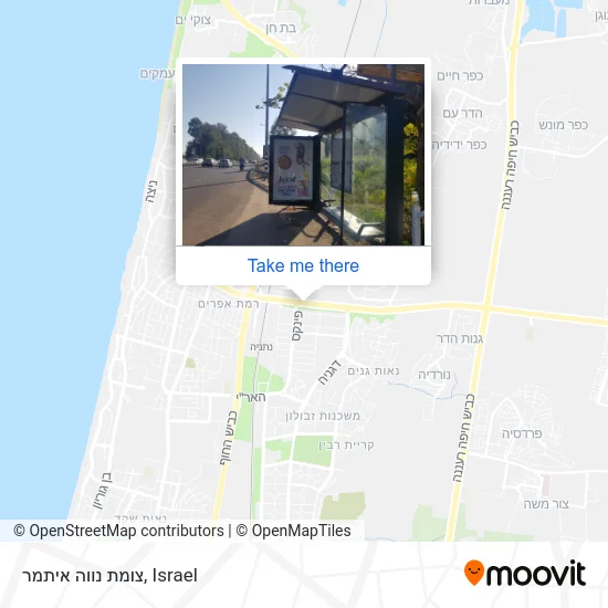 Карта צומת נווה איתמר