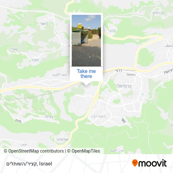קציר/השותלים map