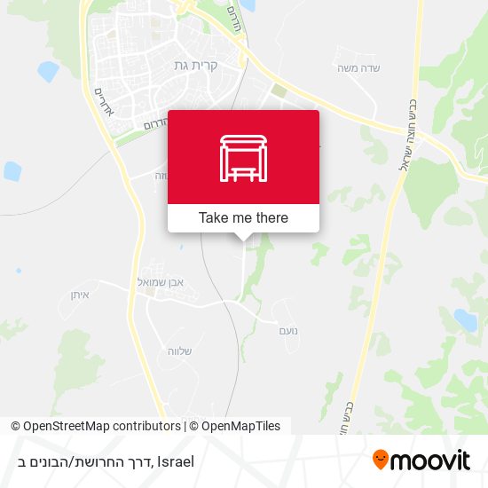 דרך החרושת/הבונים ב map