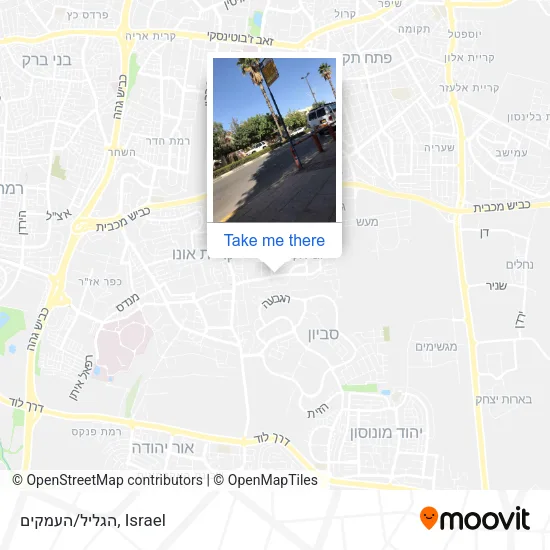Карта הגליל/העמקים