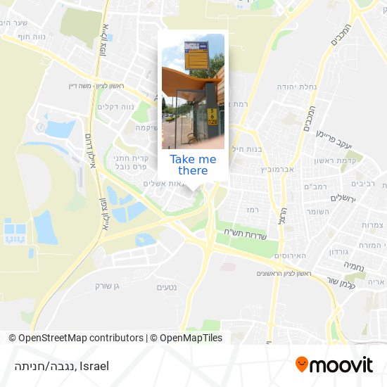 נגבה/חניתה map