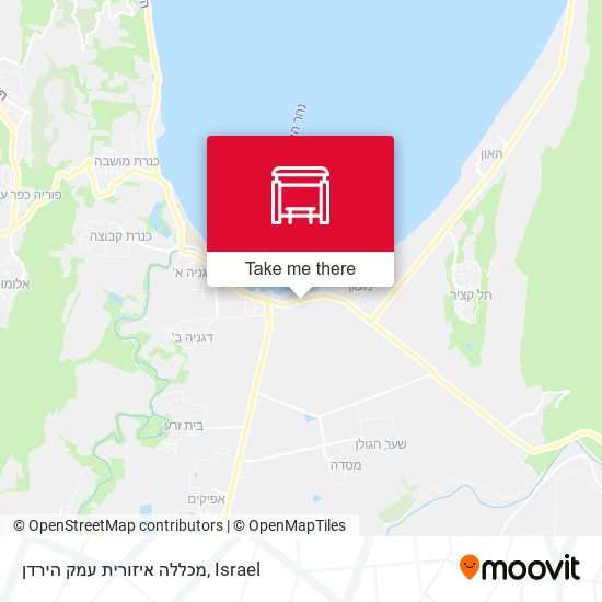 מכללה איזורית עמק הירדן map