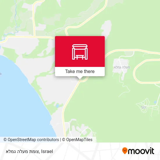 Карта צומת מעלה גמלא