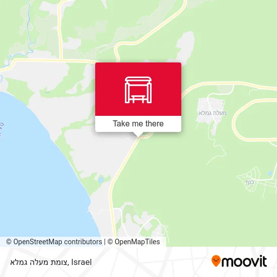 Карта צומת מעלה גמלא