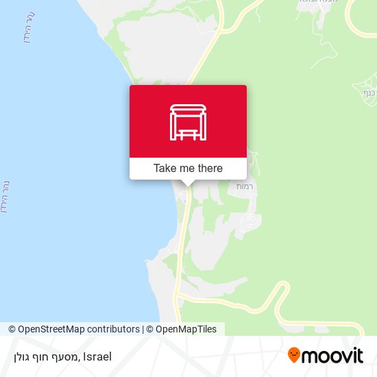 מסעף חוף גולן map