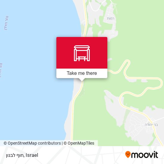 חוף לבנון map