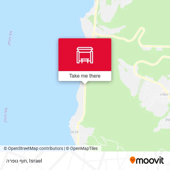חוף גופרה map