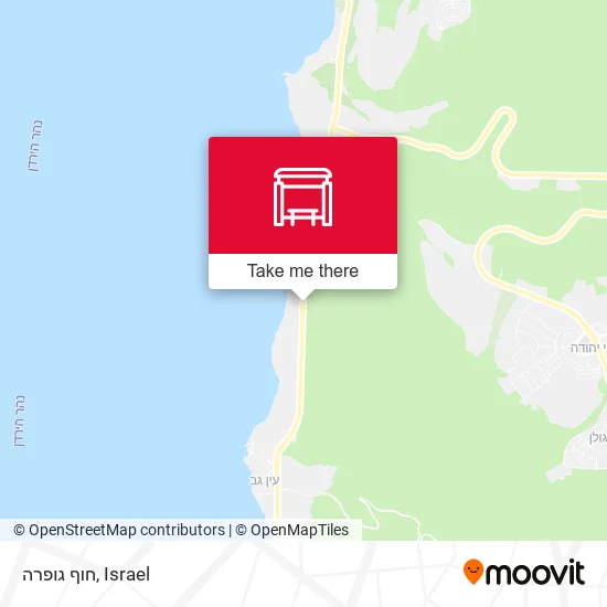 חוף גופרה map