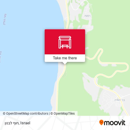 Карта חוף לבנון