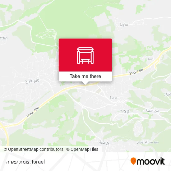 Карта צומת עארה