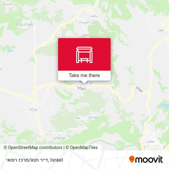 דייר חנא/מרכז רפואי map