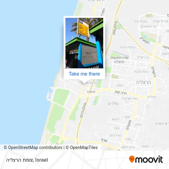 Карта צומת הרצליה