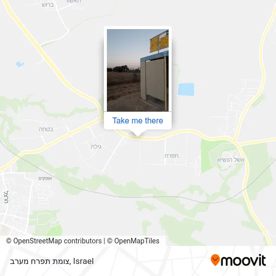 Карта צומת תפרח מערב