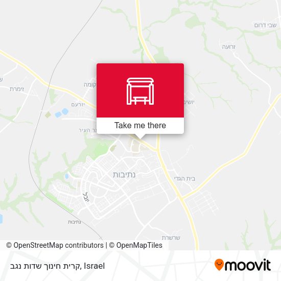 קרית חינוך שדות נגב map