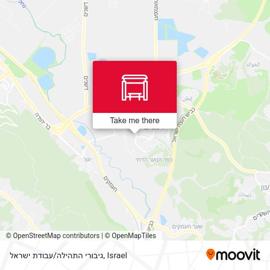 גיבורי התהילה/עבודת ישראל map