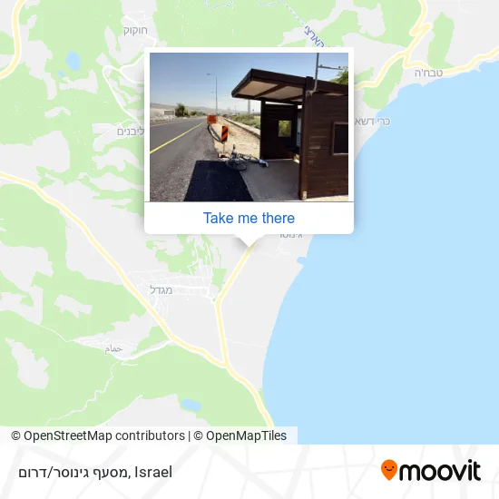 Карта מסעף גינוסר/דרום