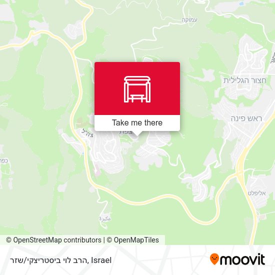 הרב לוי ביסטריצקי/שזר map