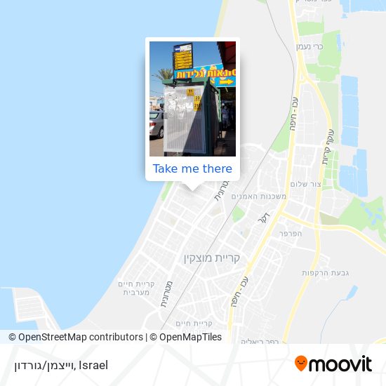 וייצמן/גורדון map