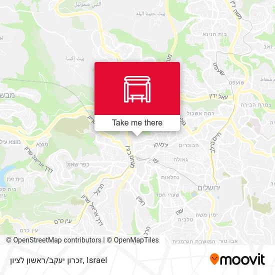 זכרון יעקב/ראשון לציון map