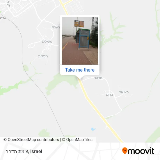 Карта צומת תדהר