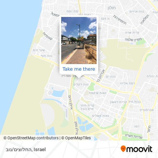 החלוצים/נוב map