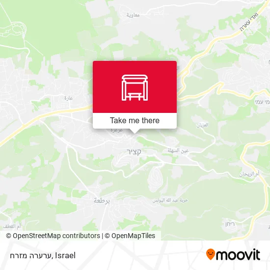 ערערה מזרח map