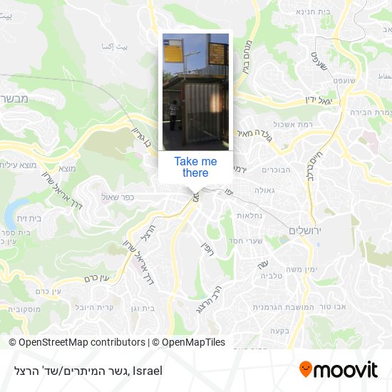 גשר המיתרים/שד' הרצל map