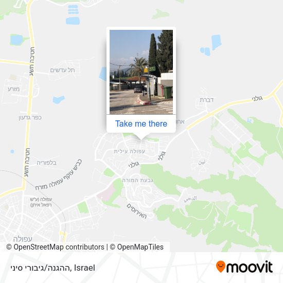 ההגנה/גיבורי סיני map