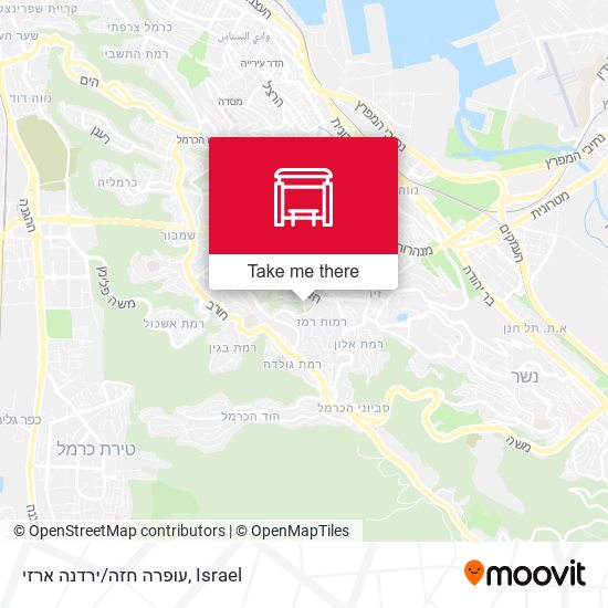 עופרה חזה/ירדנה ארזי map
