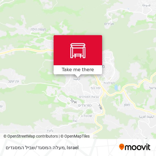 מעלה המסגד/שביל המסגדים map