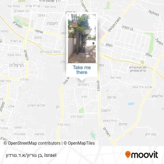 Карта בן גוריון/א.ד.גורדון