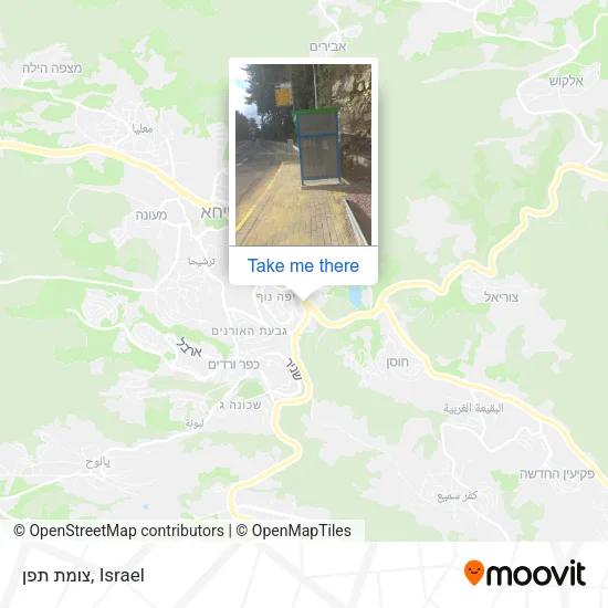 Карта צומת תפן