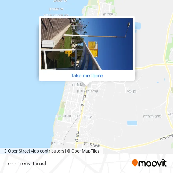 Карта צומת נהריה