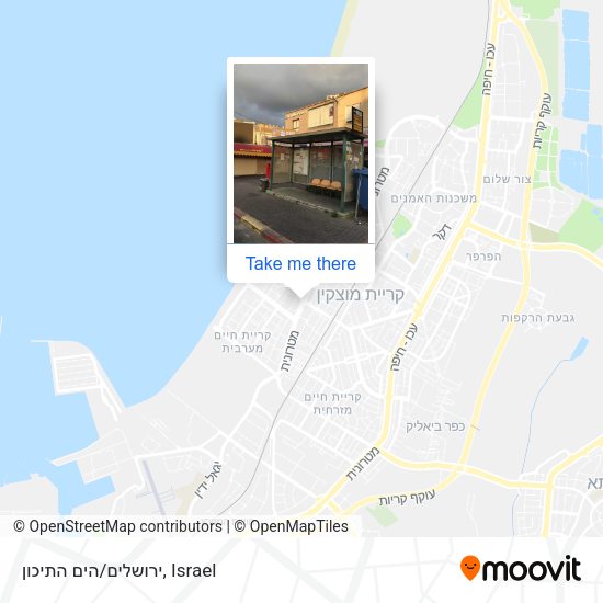 ירושלים/הים התיכון map