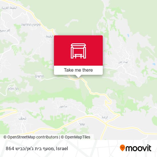 מסעף בית ג'אן/כביש 864 map