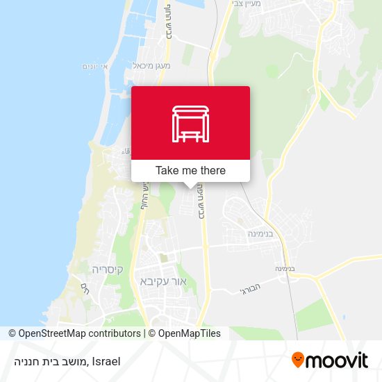 מושב בית חנניה map