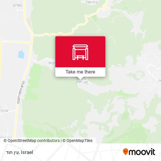 עין חוד map