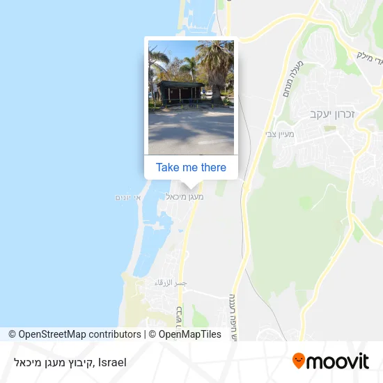 Карта קיבוץ מעגן מיכאל
