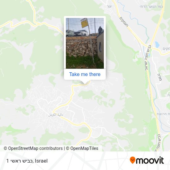 כביש ראשי 1 map