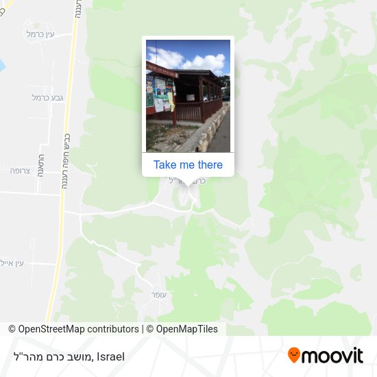 Карта מושב כרם מהר''ל