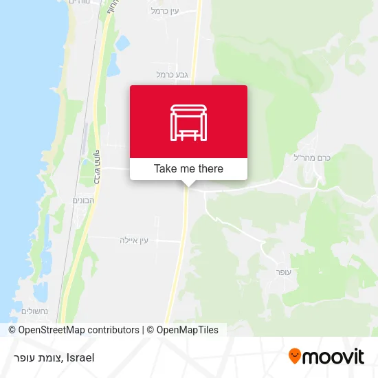 Карта צומת עופר
