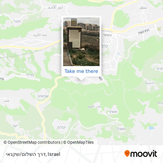 דרך השלום/שקנאי map