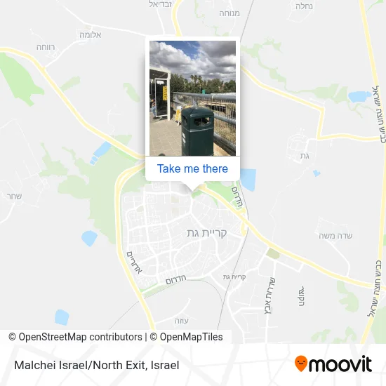 Malchei Israel/North Exit map
