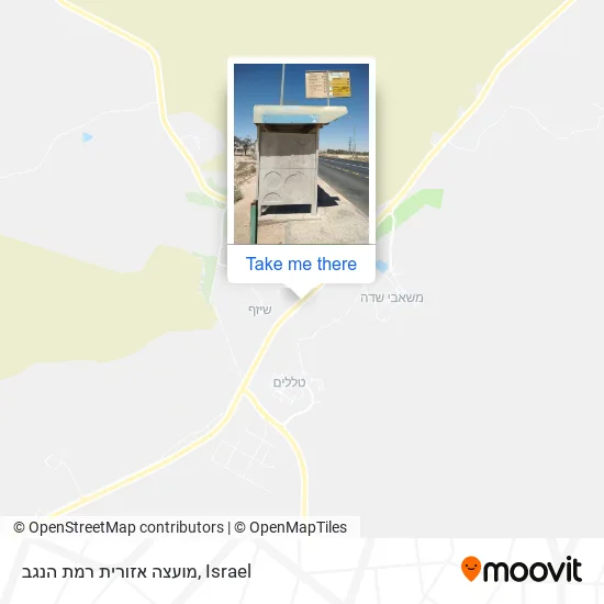 Карта מועצה אזורית רמת הנגב