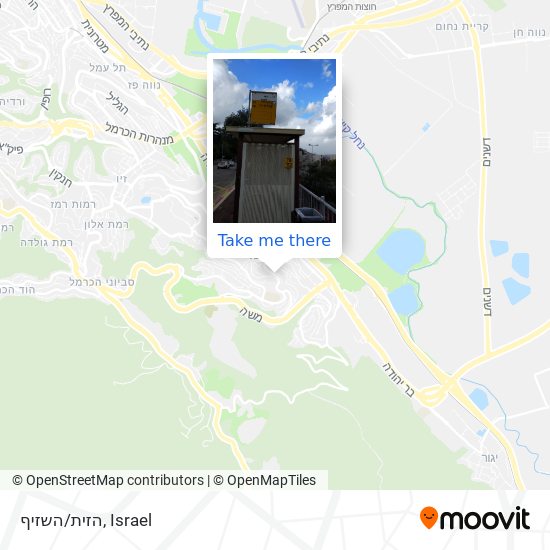 הזית/השזיף map