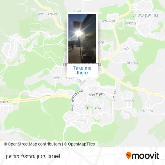 Карта קניון עזריאלי מודיעין