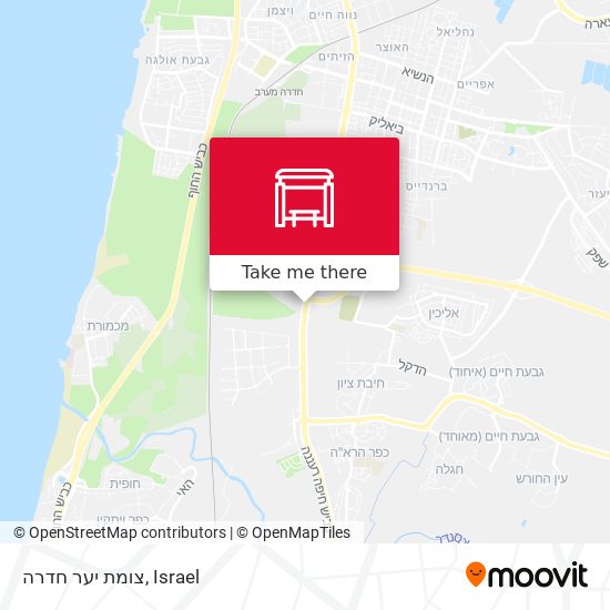 צומת יער חדרה map